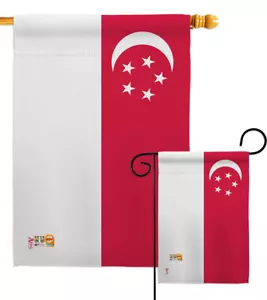 Singapore Papilionanthe Miss Joaquim Crimson Sunbird Garden House Yard Flag - Picture 1 of 13