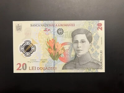 20 Lei 2021(2023), Romania Polymer note, UNC, Ecaterina Teodoroiu - Image 1 of 2