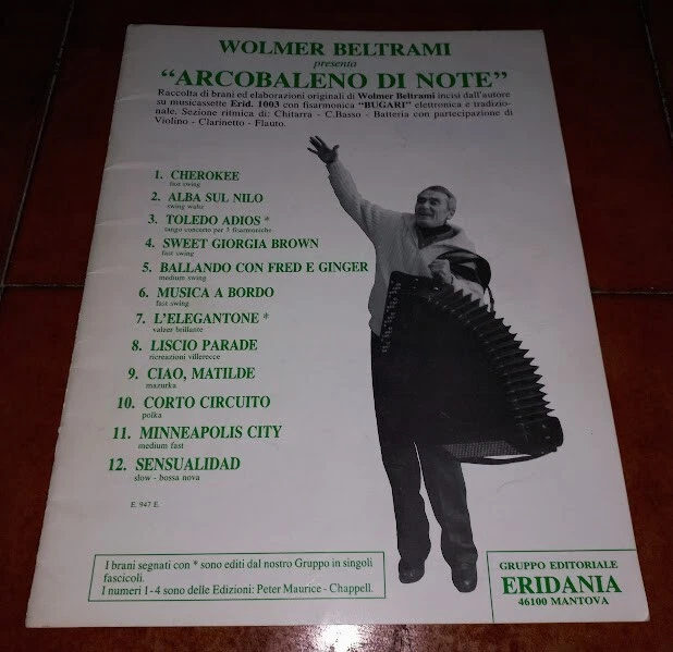 Wolmer Beltrami Rainbow Di Note Sheet Music Accordion Ed. Eridania 1991 - Image 1 of 1