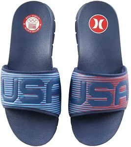 Sandalias Hurley Hombre Equipo Juegos Olímpicos de Estados Unidos Fusión Slide - Azul - Imagen 1 de 15