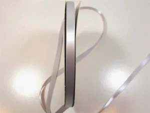 Millennium Silver Single-Face Satin Ribbon 3/8 inch wide x 10 yards Schiff B52 - Picture 1 of 5