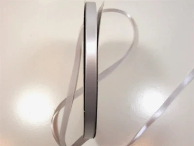 Millennium Silver Single-Face Satin Ribbon 3/8 inch wide x 10 yards Schiff B52 - Image 1 of 4