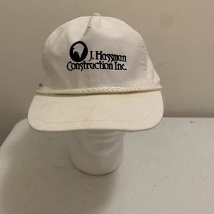 Vintage Island Trading J Hassman Construction Inc Strapback OSFA Trucker Hat - Imagen 1 de 7