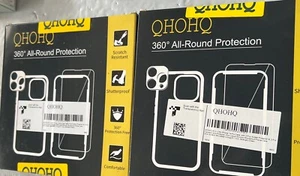 2 Box  iPhone 14 Pro  [5 in 1] Case, with 2X Screen Protector And 2x Camera lens - Picture 1 of 4