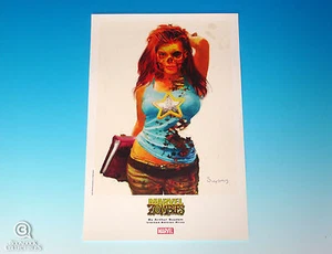 Marvel Zombies Mary Jane Watson Print Arthur Suydam Marvel Comics Spider-Man - Picture 1 of 3