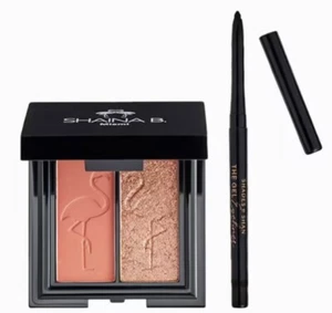 SHAINA & SHAN “Eye Duo” Deluxe Mini Dual Eyeshadow & Gel Liner NIB + Free Gift ! - Picture 1 of 3