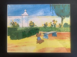 Original WALT DISNEY Winnie the Pooh Roo Cel Cell w/ Copy Background Scarce RARE - Picture 1 of 2