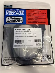 Tripp Lite Display Port to HDMI Cable P582 006 New - Picture 1 of 5
