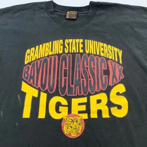 vtg 90s GRAMBLING STATE UNIVERSITY TIGERS T-Shirt XL African American College - Picture 1 of 12