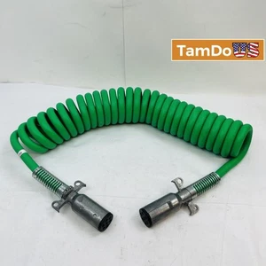 Phillips 30-4961 ABS Permacoil 7-Way Electrical Cable 15ft Green Tractor Trailer - Picture 1 of 7