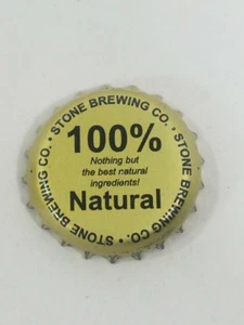 Bottle Cap Crown 100% Natural Ingredients Stone Brewing Company CA Beer Brewery - Picture 1 of 1