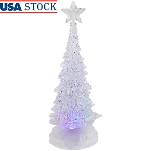 Pre-Lit Multi-Color LED Tabletop Christmas Tree Battery Operated Holiday Decor - Picture 1 of 8