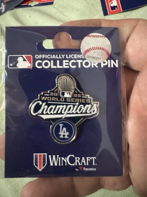 Los Angeles Dodgers 2025 World Series Champions Pin MLB 🔥 🔥 🔥 🔥 LIMITED  - Image 1 of 2