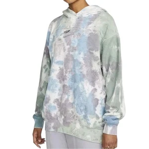 Nike NSW Tie Dye Lavado Ácido Pullover Sudadera con Capucha Para Mujer Grande Calce Suelto - Imagen 1 de 9