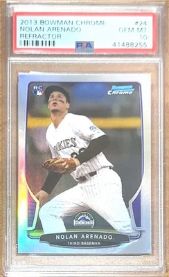 2013 Bowman Chrome Refractor Nolan Arenado #24 Rookie PSA 10 - Image 1 of 2