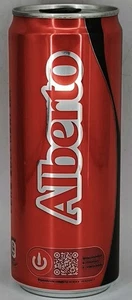 lattina limited edition Italia Coca-Cola Zero Nome ALBERTO 33cl full - Foto 1 di 1