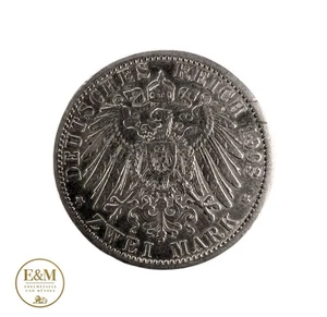 E&M 2 Mark 1903 A - Wilhelm II Deutscher Kaiser von Preußen #3-27 - Bild 1 von 2