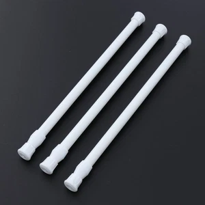 3 Pcs Telescopic Rod Adjustable Spring Rods for Window Curtain Tension - Picture 1 of 11