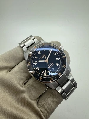 2025 浪琴 Spirit Zulu Time GMT 42 毫米黑色自动表 L3.812.4.50.6 B+P — 第 1/4 张图片