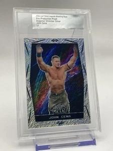 2024 Leaf Metal JOHN CENA Proof DIAGONAL SHIMMER SILVER 1/1 WWE WWF - Picture 1 of 3