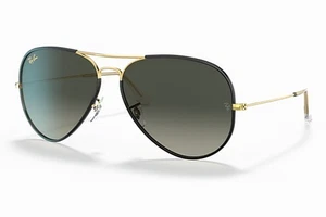 Ray Ban Sunglasses RB3025JM 919671 58-14 Black On Gold Grey Gradient - Picture 1 of 6
