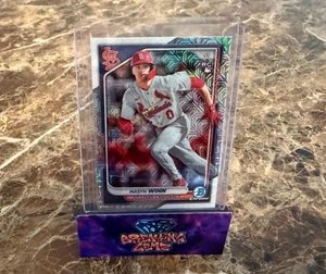 2024 Bowman Masyn Winn cromo mojo refractores novato RC #2 St. Louis Cardinals - Imagen 1 de 1