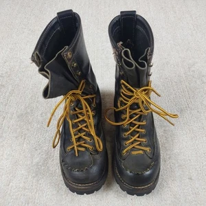 Wesco Vintage Jobmaster US 6 M / 4 W Stiefel schwarz 9 Inch Lug Vibram Arbeitsstiefel - Bild 1 von 17