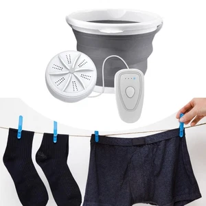Mini Washing Machine Electric with Water Bucket for Travel Dormitory Touring - Picture 1 of 5