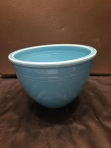 Homer Laughlin Vintage Fiestaware Turquoise #4 Mixing Bowl Fiesta - Picture 1 of 14