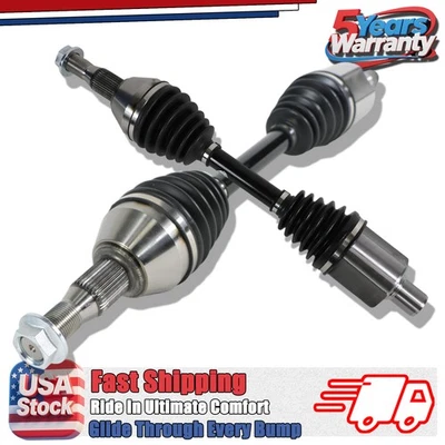 2Pcs Front CV Axle Shaft w/ ABS Ring For 2015-2019 Chevrolet Impala 2000-2011 Foto 1 de 4