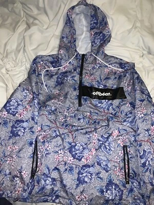 Offbeat Colourful Floral Flower Rain coat Size XL - Image 1 of 4