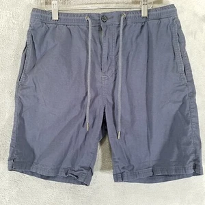 Pantalones cortos Prana para hombre medianos azul chino cordones elásticos de cintura - Imagen 1 de 10