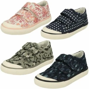 Childrens Startrite Casual Hook & Loop Textile Summer Canvas Shoes Bounce - Bild 1 von 10