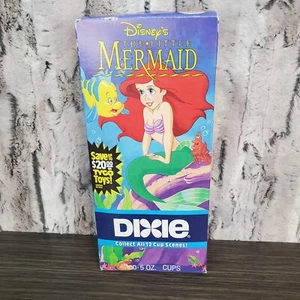 NOS - Disney The Little Mermaid Dixie Cups, 100 - 5 Oz Cups, SEALED - Picture 1 of 5