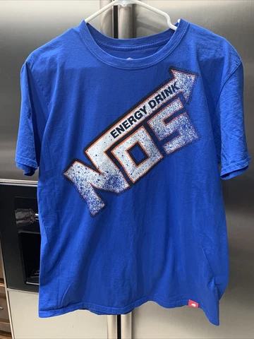 Ricky Stenhouse Jr NASCAR NOS Energy Double Sided Blue T-Shirt 2011 #6 Cover