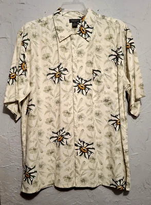 Bruno Men's XL Tropical/Hawaiian Button-Up Shirt Short Sleeve Relaxed Fit - Image 1 of 4