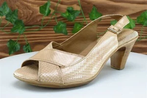 Scarpe Softspots donna taglia 6 W beige a pompa in pelle verniciata - Foto 1 di 7
