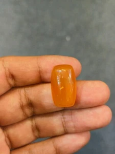 19.52 Cts A VERY BEAUTIFUL FIRE OPAL WITH AN LONG CUSHION SHAPE ! - Picture 1 of 7