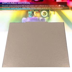 Double Sided PEI Build Plate Textured Spring Steel Bed with Magnetic Base - Afbeelding 1 van 12