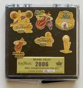 MIAMI HEAT 2006 THE FINALS NBA CHAMPIONSHIP PIN SET LIMITED EDITION /2006 CS C15 - Picture 1 of 3