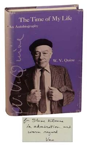 The Time of My Life WILLARD VAN ORMAN QUINE ~ SIGNED 1st 1985 ~ Stephen Kleene - Imagen 1 de 5
