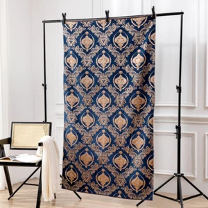 Jacquard Chenille Fabric Floral DIY Tablecloth Cushion Sofa Chair Decor Craft - Picture 1 of 16