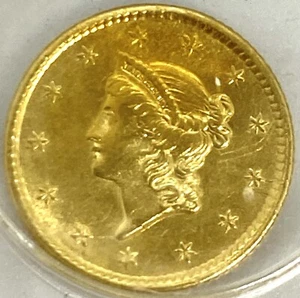 1853 $1 Gold Liberty Type I - Picture 1 of 4