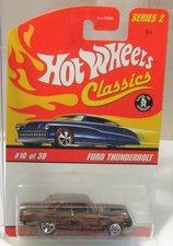 Hot Wheels Classic Series #2 Ford Thunderbolt Brown w/graphics 'n protecto
