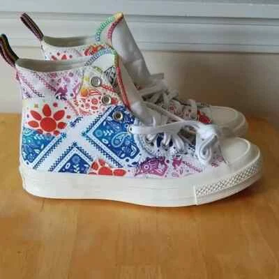 Zapatillas Converse Chuck 70 Hi Top Multicolor Unity Pride Zapatos, Talla 8.5 Foto 1 de 4