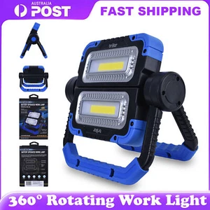 360° Rotating COB Work Light Rechargeable Versatile Portable Waterproof Flood AU - Picture 1 of 8