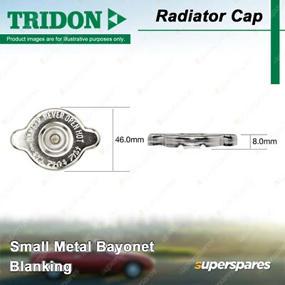 Tridon Blanking Radiator Cap for Mazda 323 BA Familia BJFW MX6 GE20 - image 1 of 4