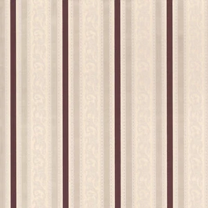 Fine Decor - Cream , Red & Metallic Silver Floral Stripe Textured Wallpaper - Picture 1 of 1