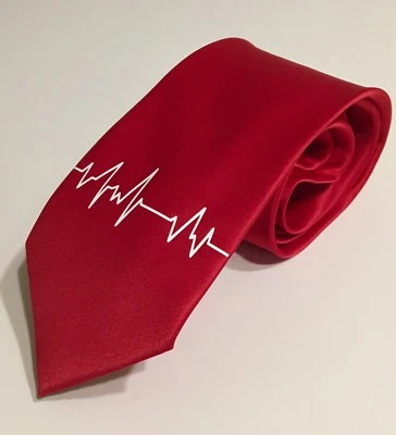 Pulse, Heartbeat Neckties, RN, Doctor, New, Cool - Image 1 of 4
