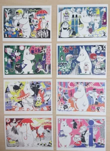 Postales Tove Jansson ~ Moomin modernas 8 diseños totalmente nuevas 1 pieza solo anime - Imagen 1 de 10